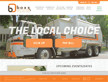 Tablet Screenshot of boxxsanitation.com